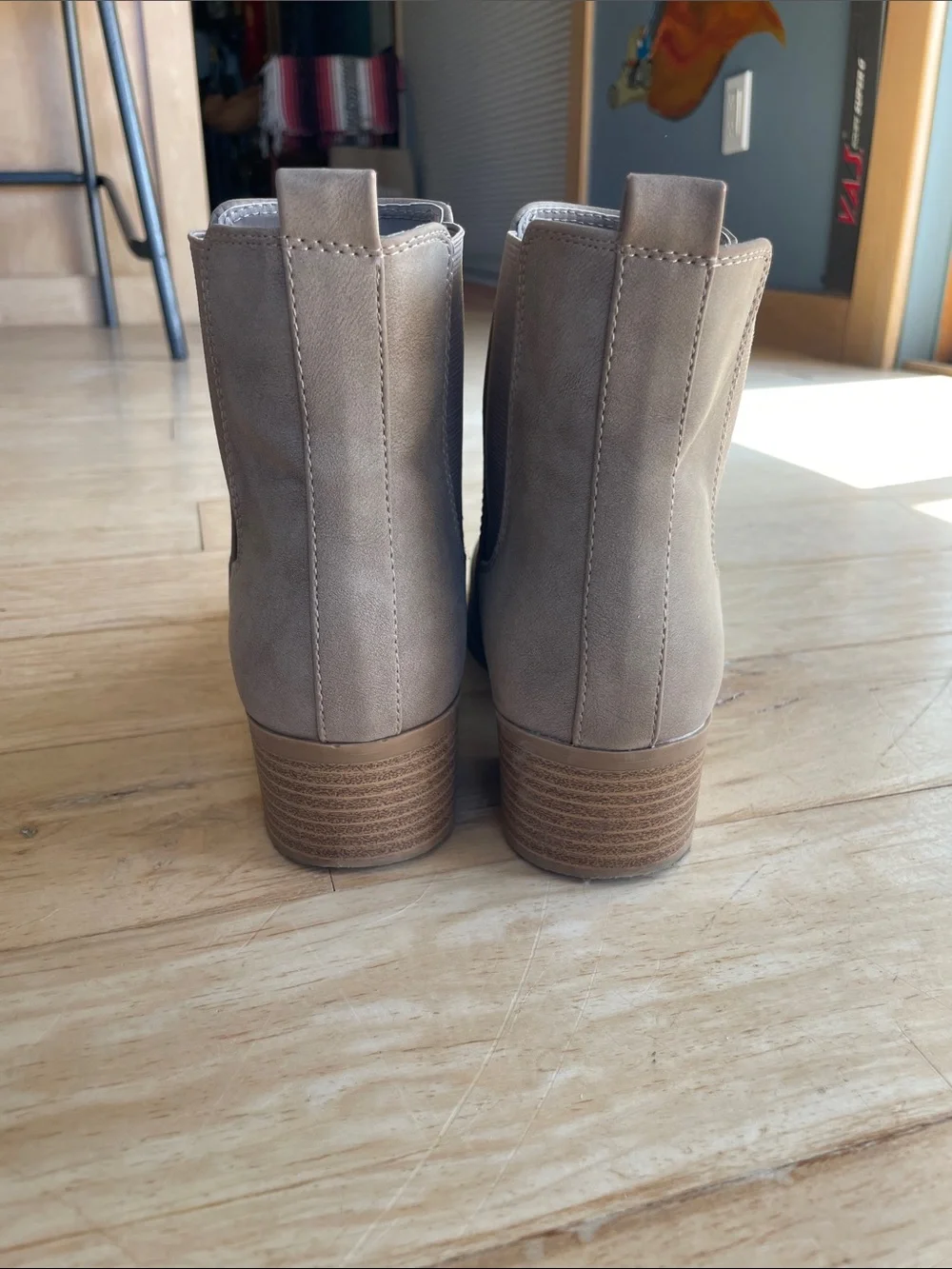 Women's Taupe Suede Ankle Boots - Classic Everyday Style